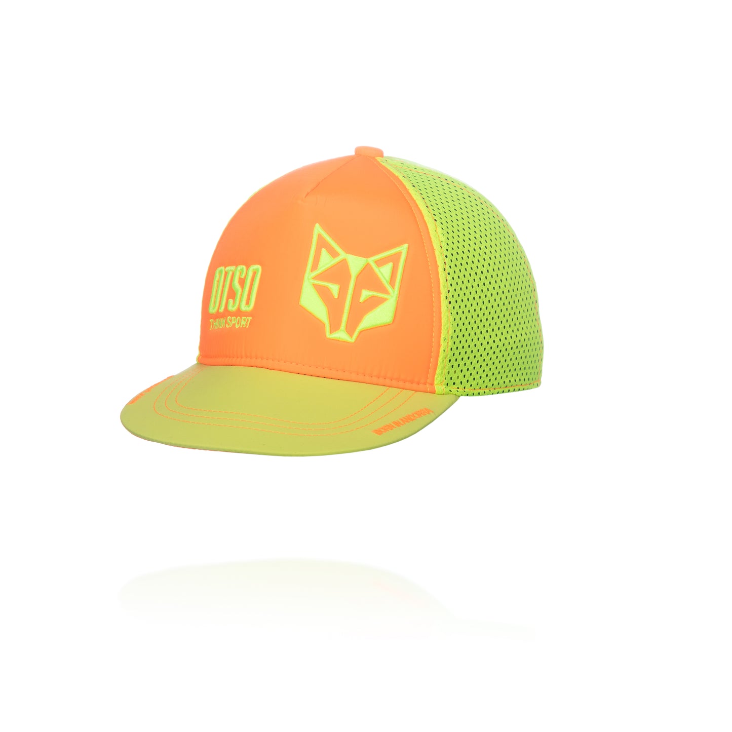 Snapback Cap - Fluo Orange & Fluo Yellow