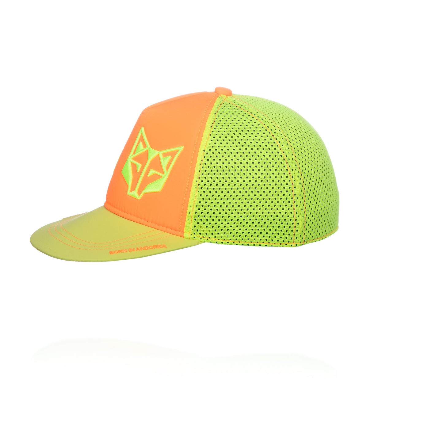 Snapback Cap - Fluo Orange & Fluo Yellow