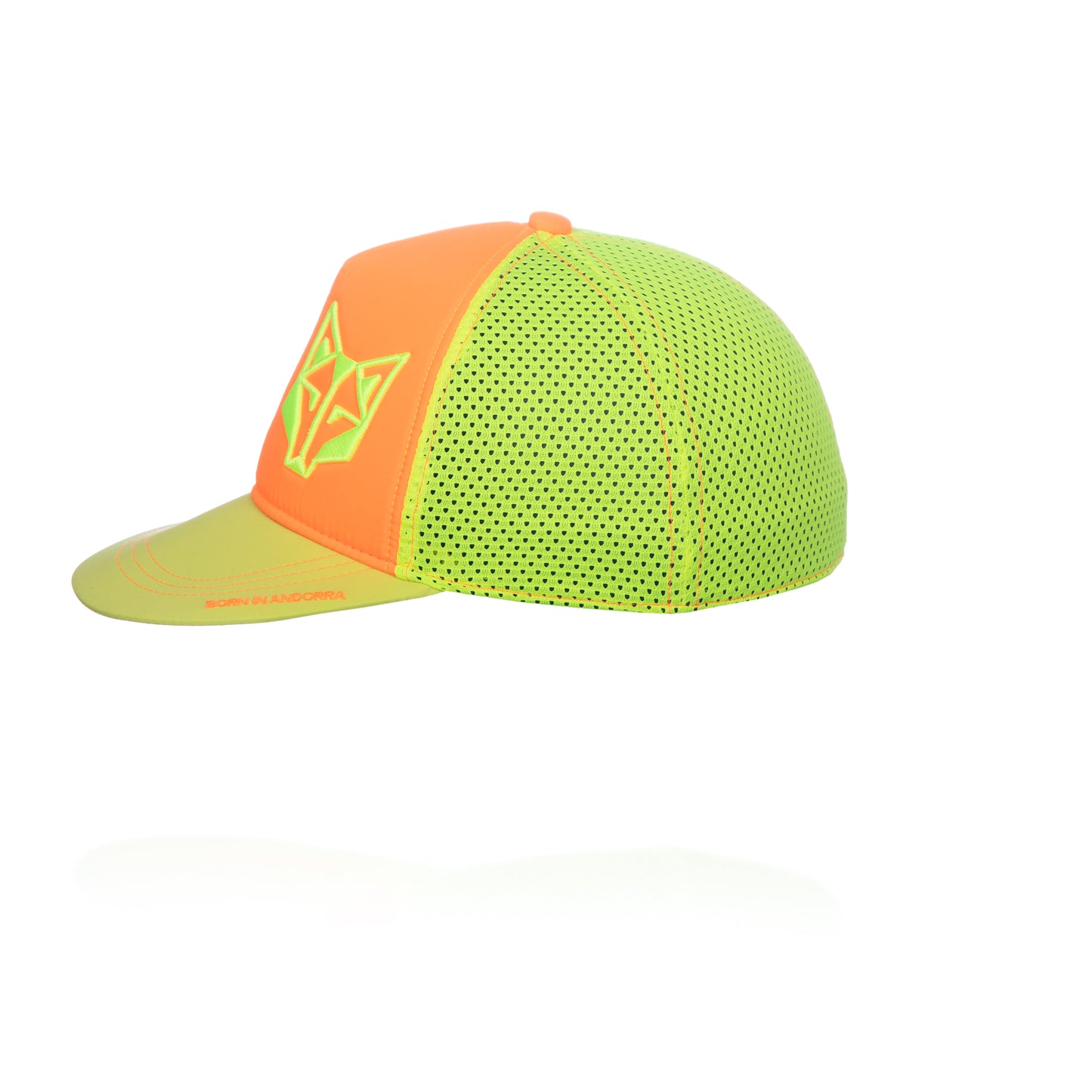 Snapback Cap - Fluo Orange & Fluo Yellow