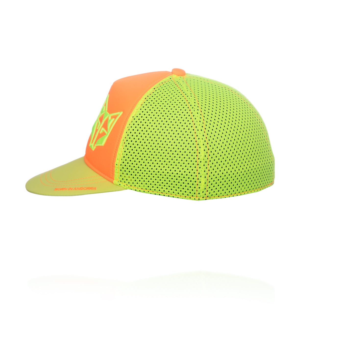 Snapback Cap - Fluo Orange & Fluo Yellow