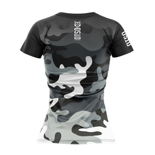 Women's Short Sleeve T-Shirt - Camo Grey