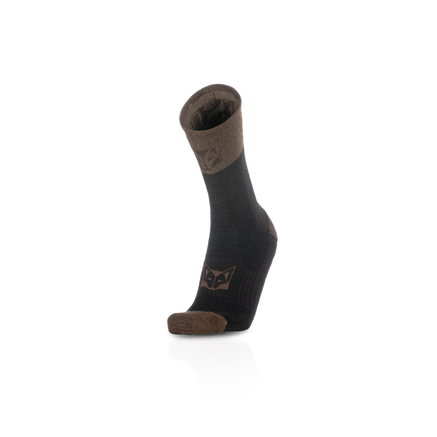 High Cut Merino Wool Socks - Brown Trunk