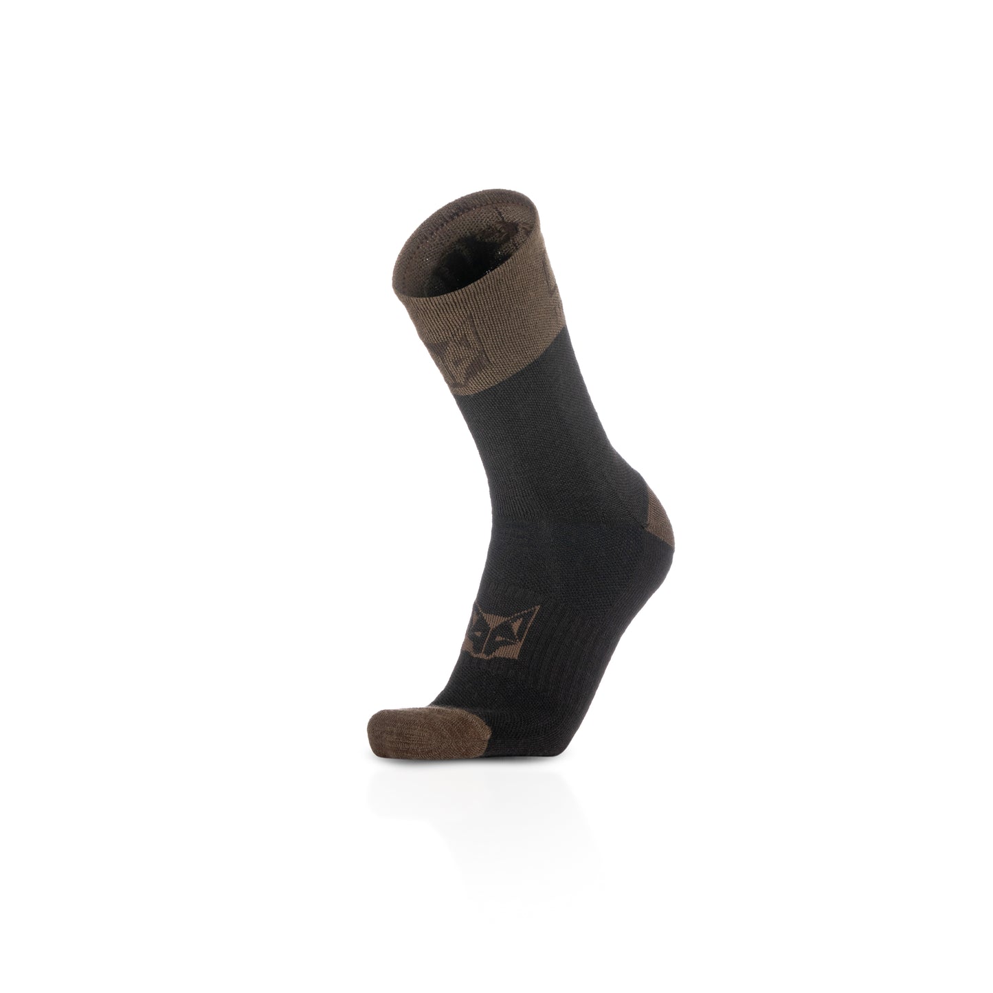High Cut Merino Wool Socks - Brown Trunk