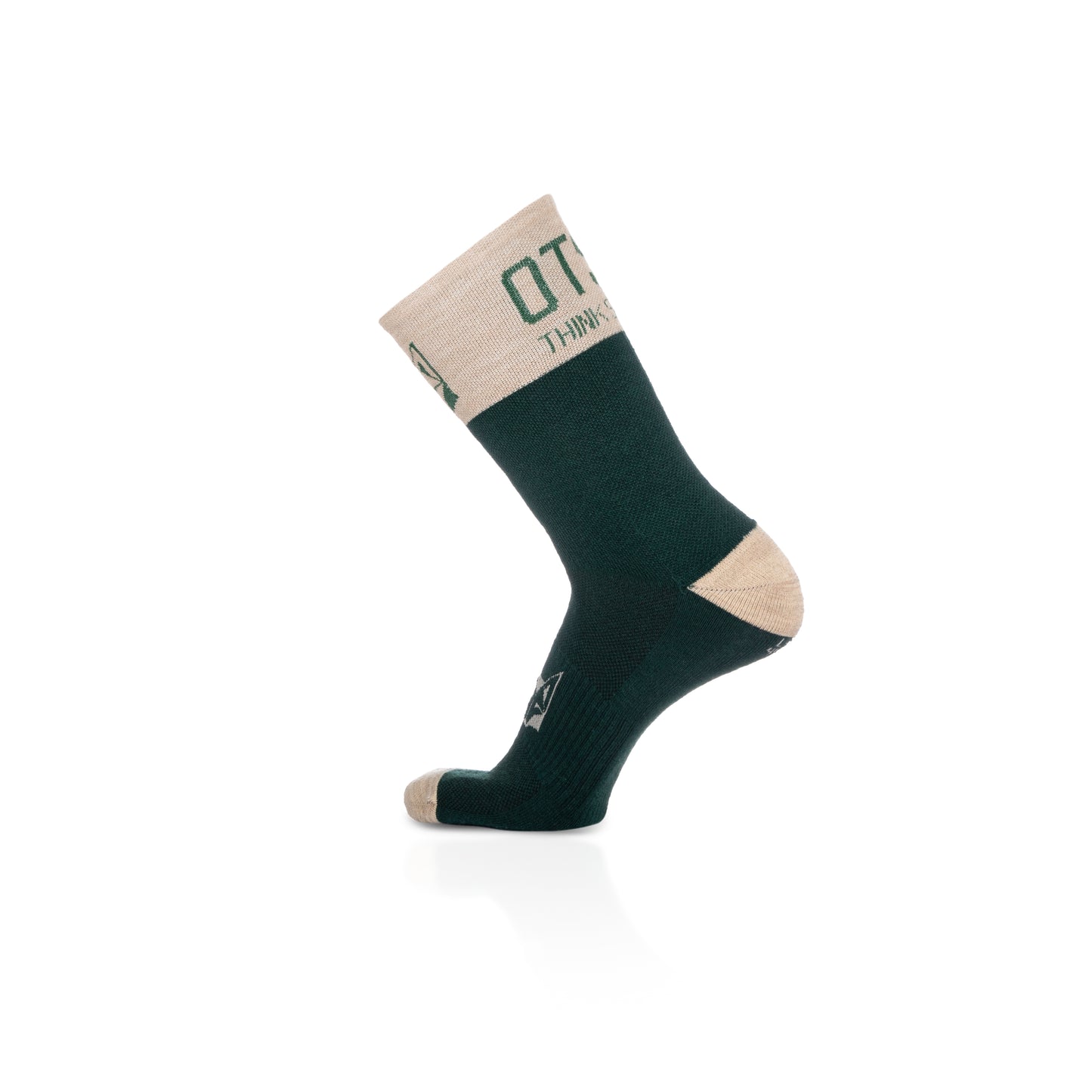 High Cut Merino Wool Socks - Green Leaf