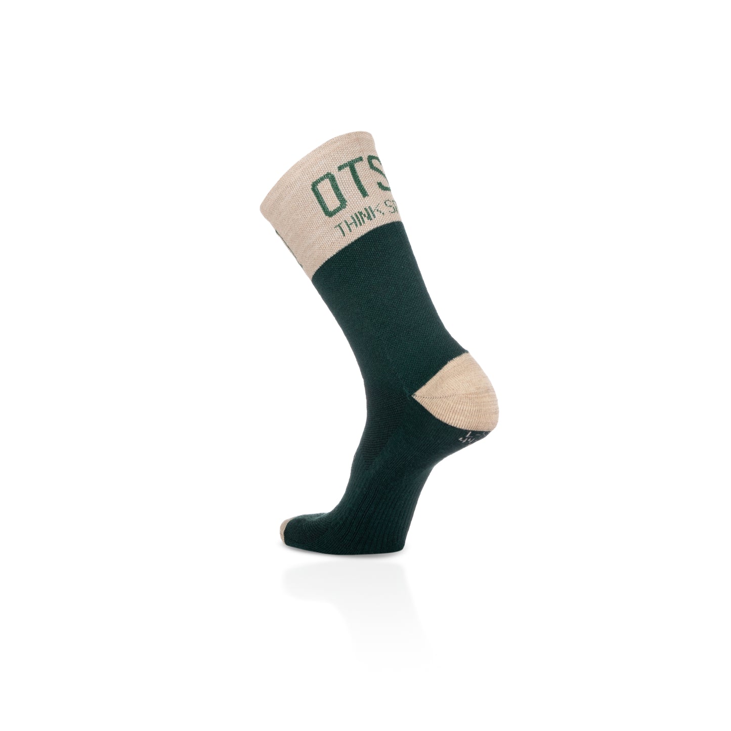 High Cut Merino Wool Socks - Green Leaf