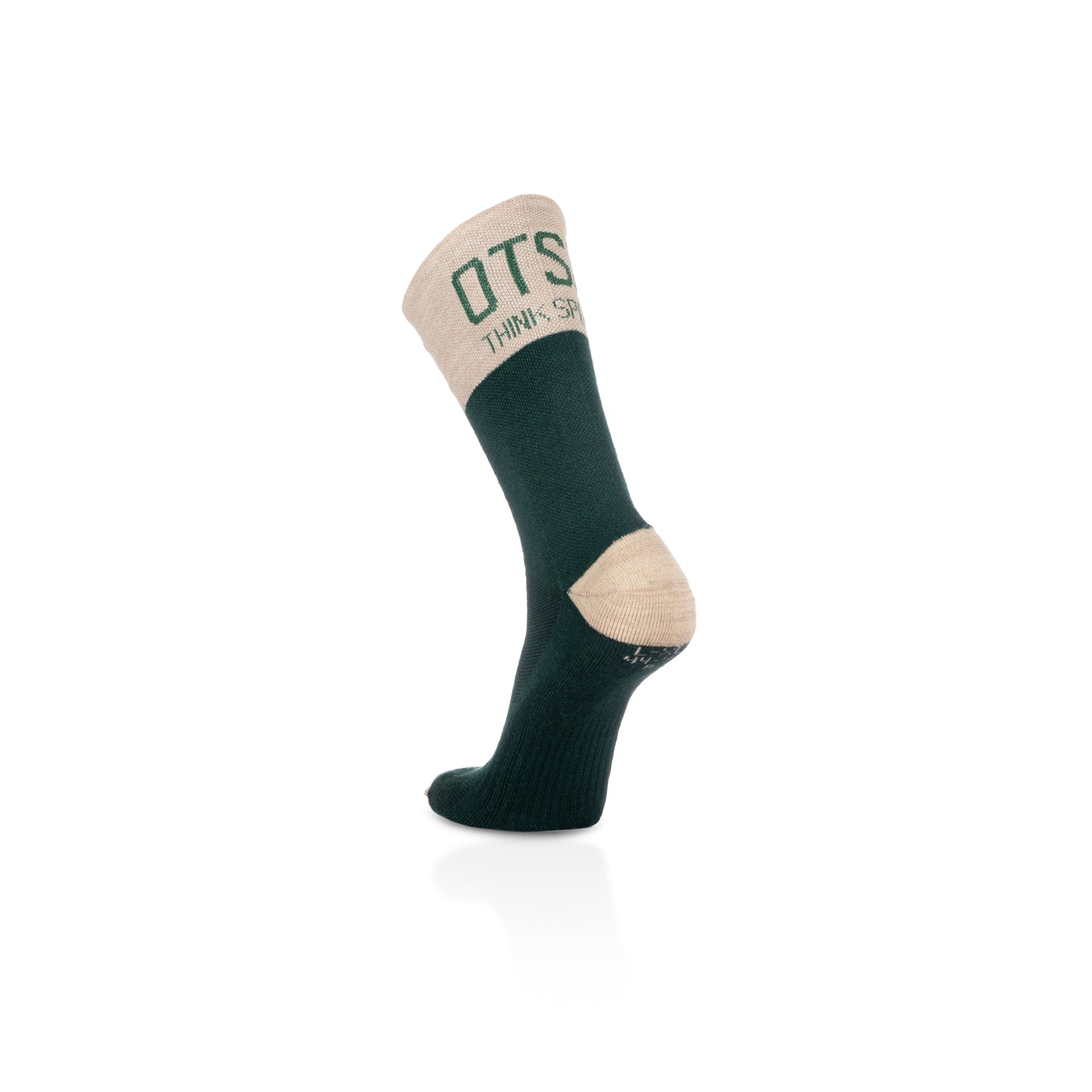 High Cut Merino Wool Socks - Green Leaf