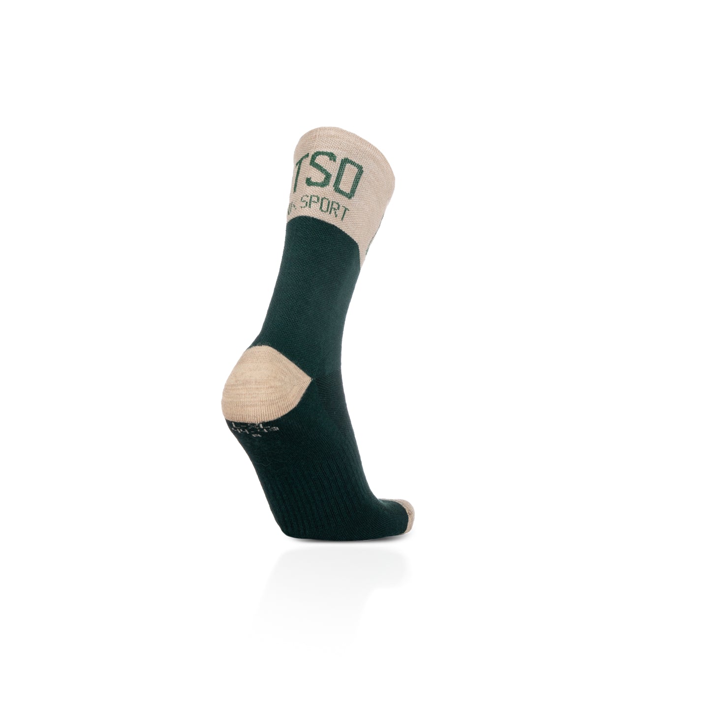 High Cut Merino Wool Socks - Green Leaf