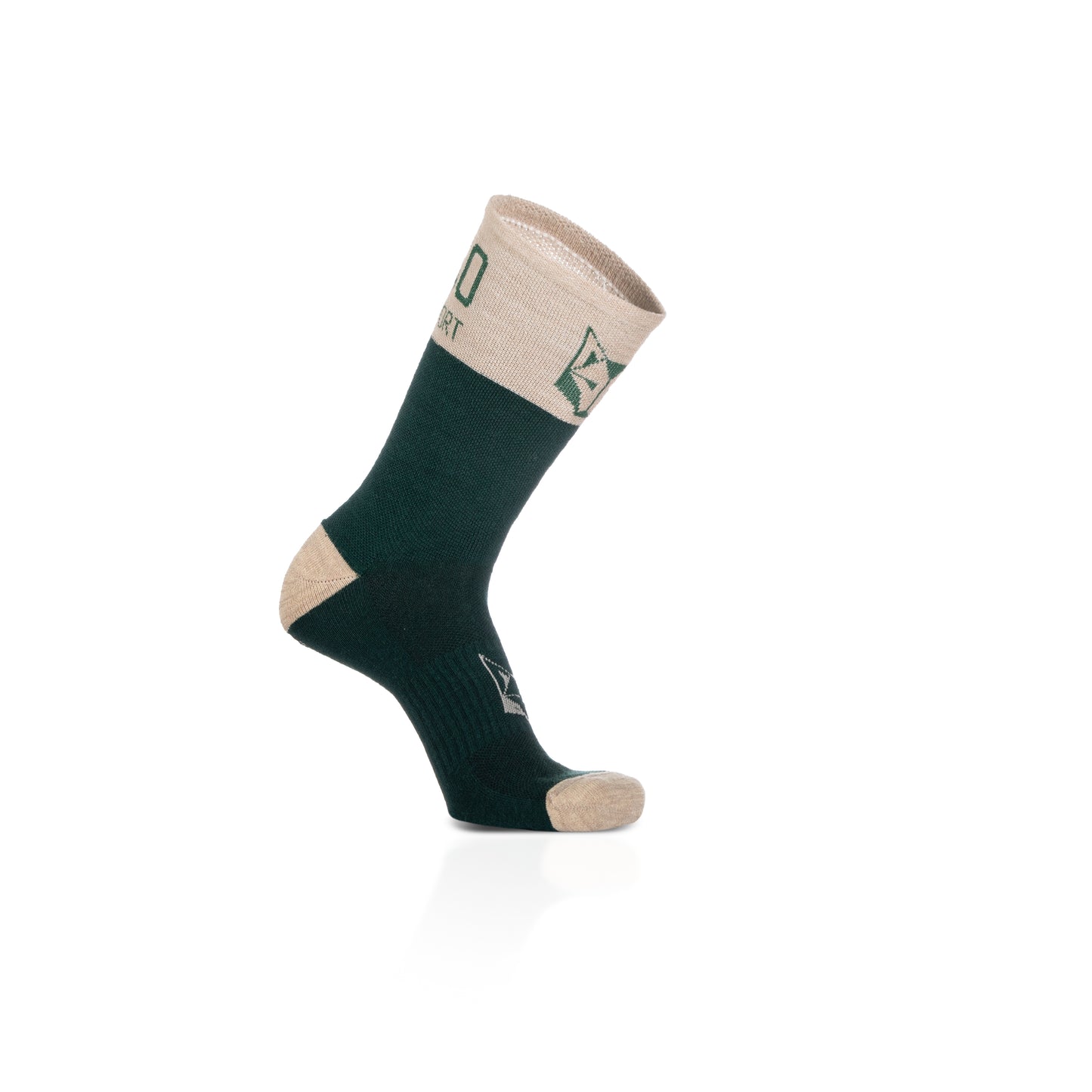 High Cut Merino Wool Socks - Green Leaf