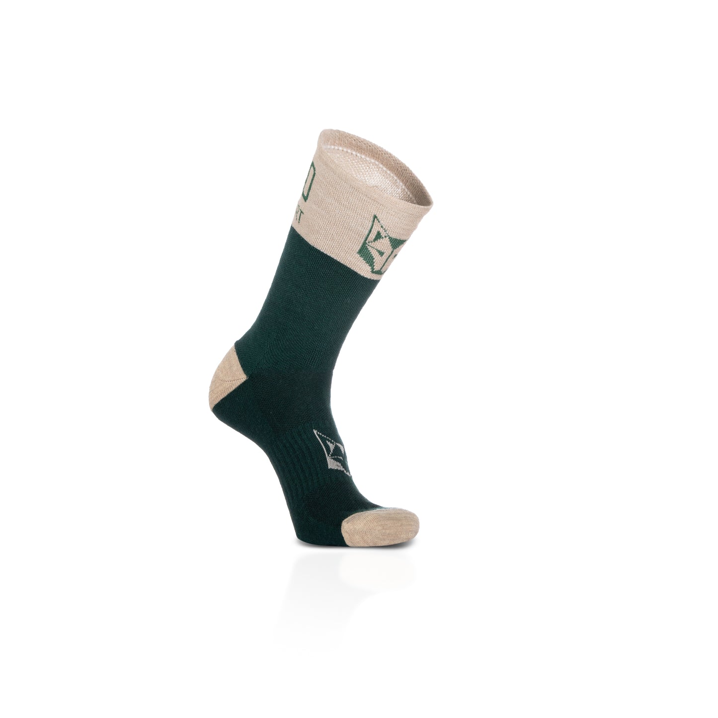 High Cut Merino Wool Socks - Green Leaf