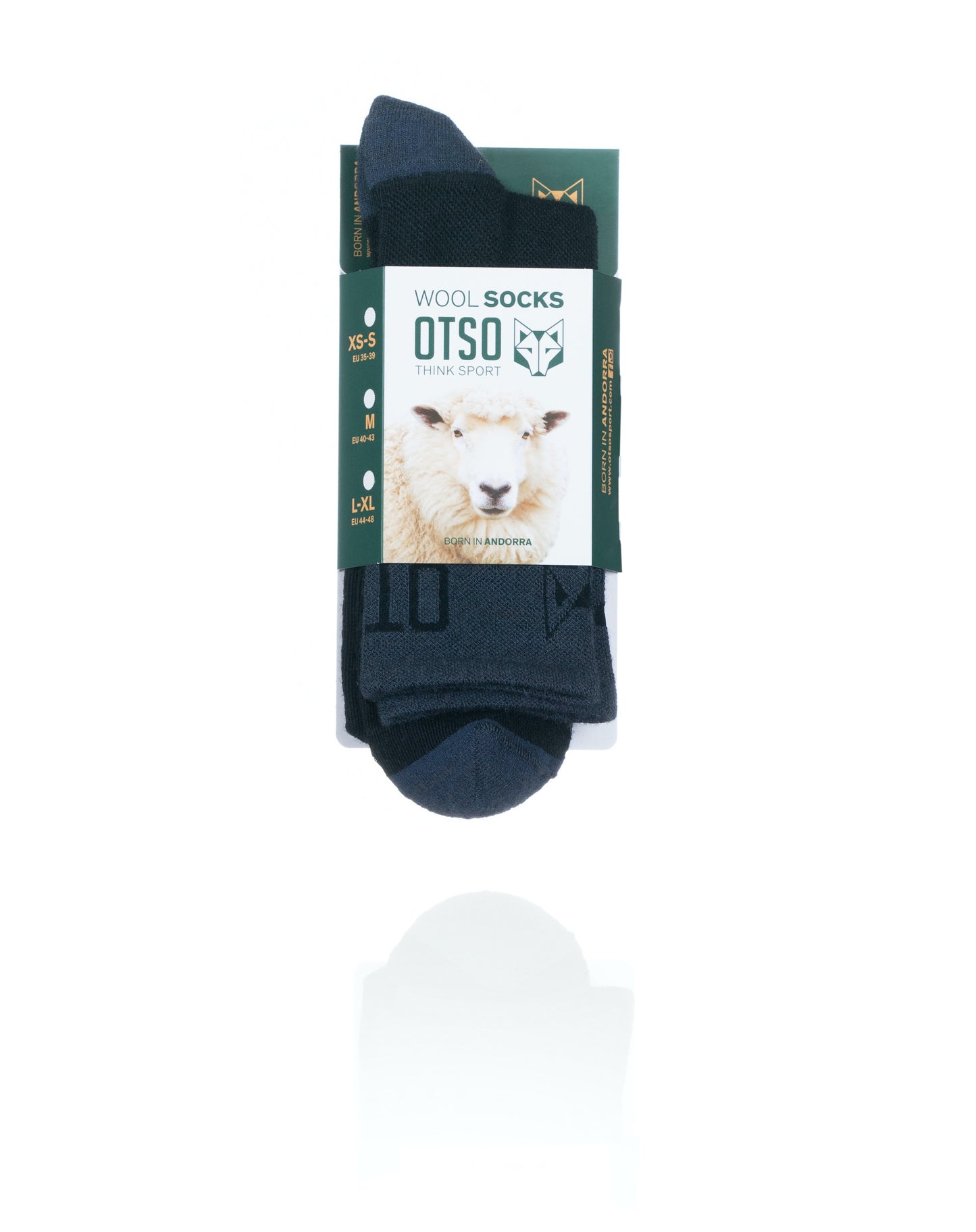 Chaussettes en laine mérinos - Blue Storm