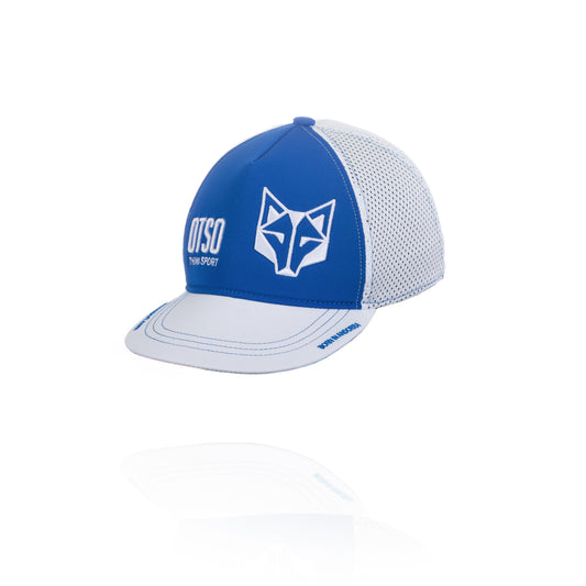 Cappellino snapback - Blu Elettrico e Bianco