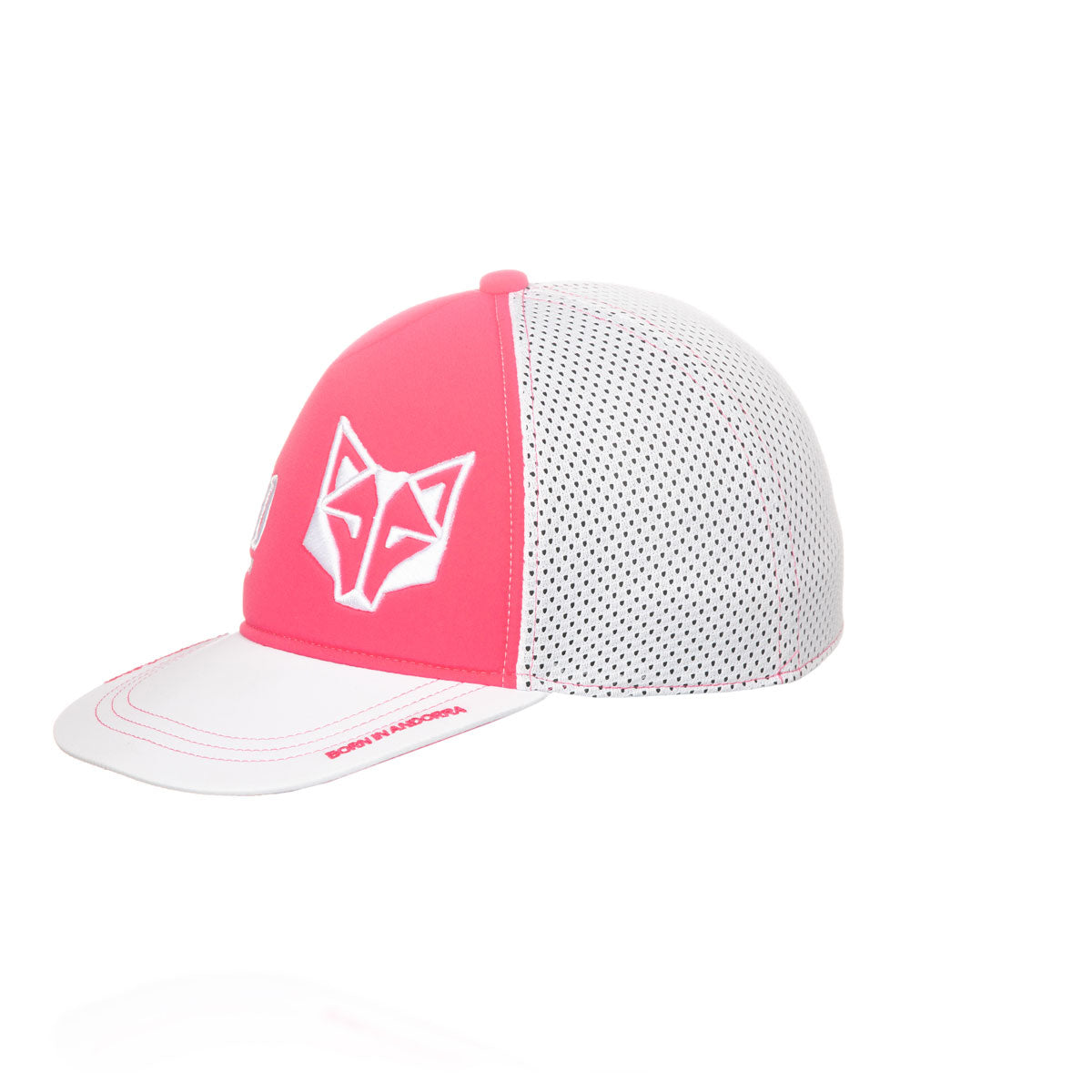 Boné snapback - Rosa Fluorescente & Branco