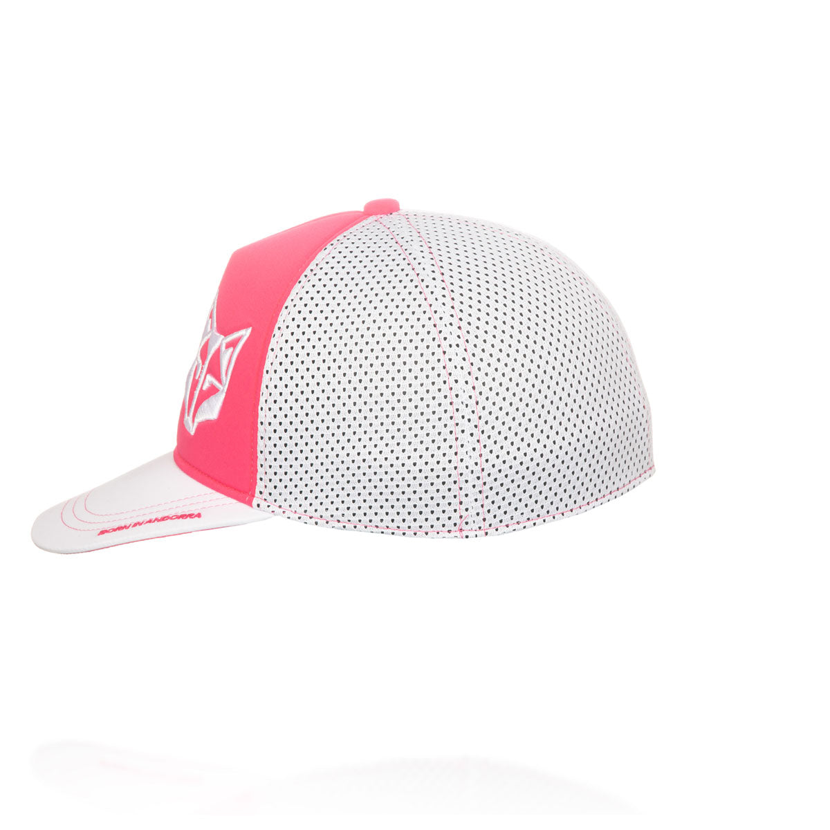 Boné snapback - Rosa Fluorescente & Branco