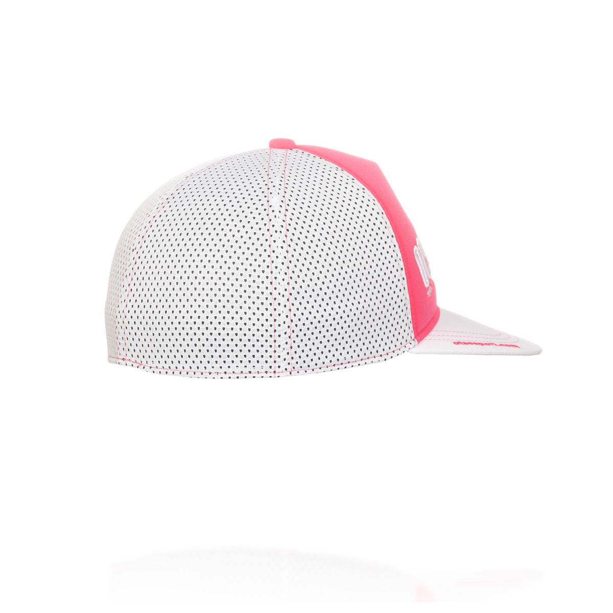 Boné snapback - Rosa Fluorescente & Branco