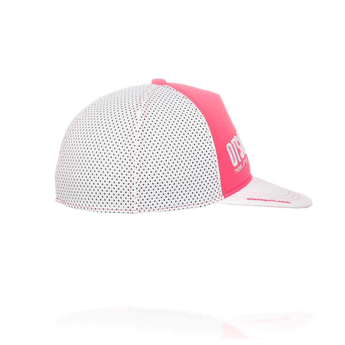 Boné snapback - Rosa Fluorescente & Branco