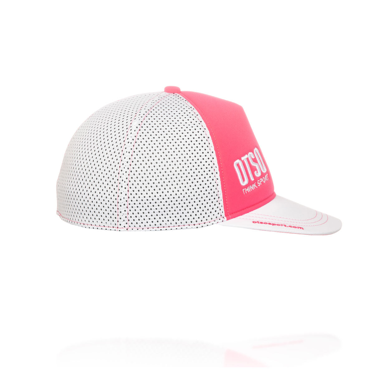 Boné snapback - Rosa Fluorescente & Branco