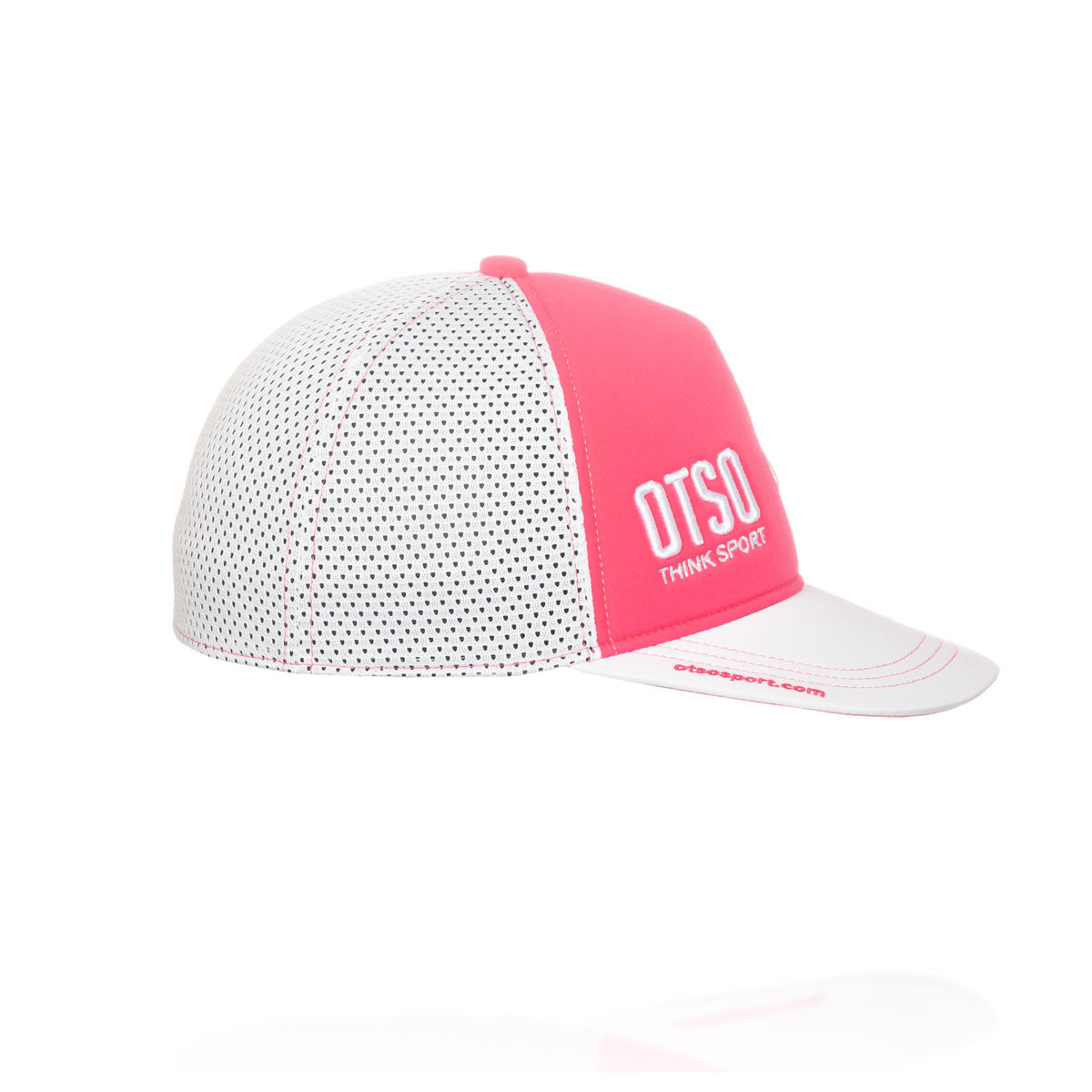 Boné snapback - Rosa Fluorescente & Branco