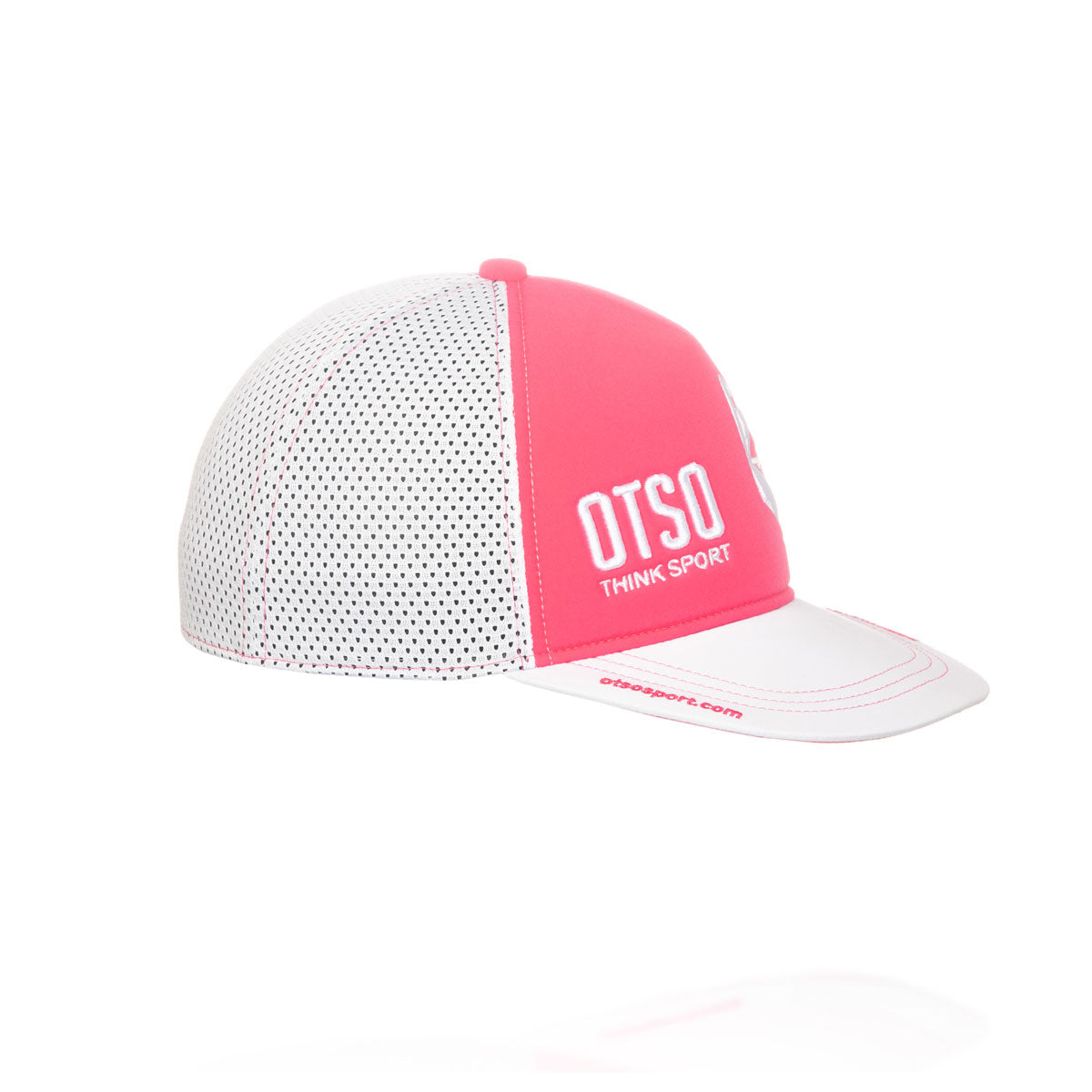 Boné snapback - Rosa Fluorescente & Branco