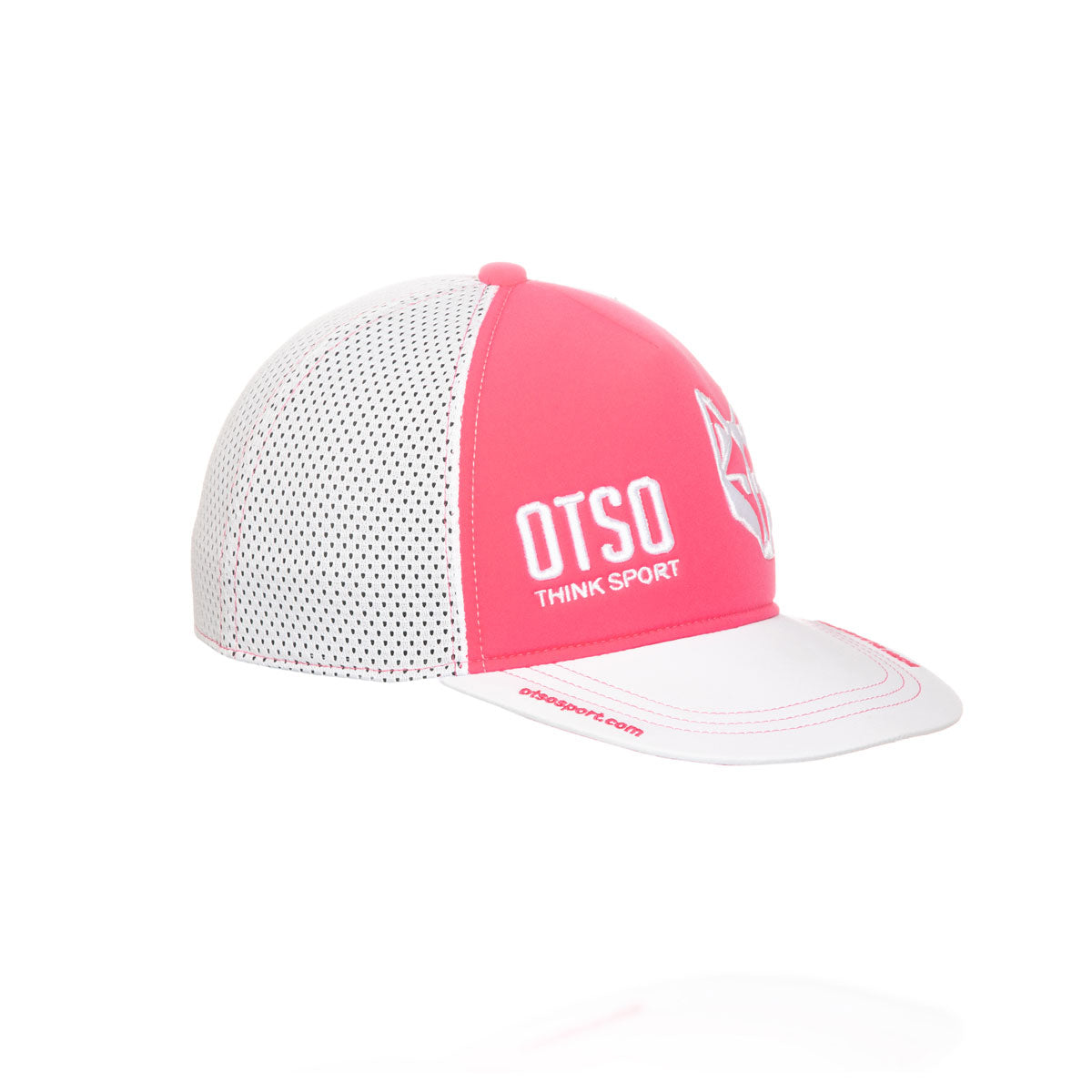 Boné snapback - Rosa Fluorescente & Branco