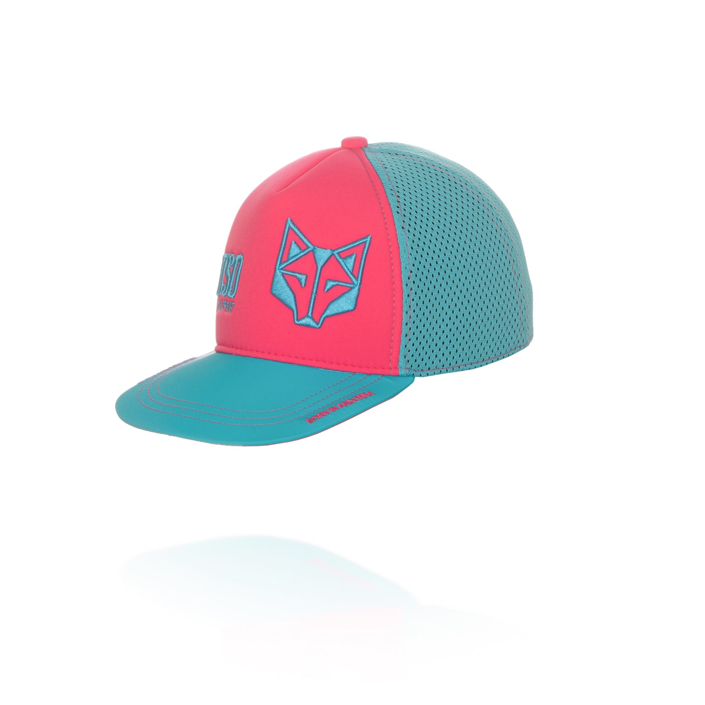 Snapback Cap - Fluo Pink & Light Blue