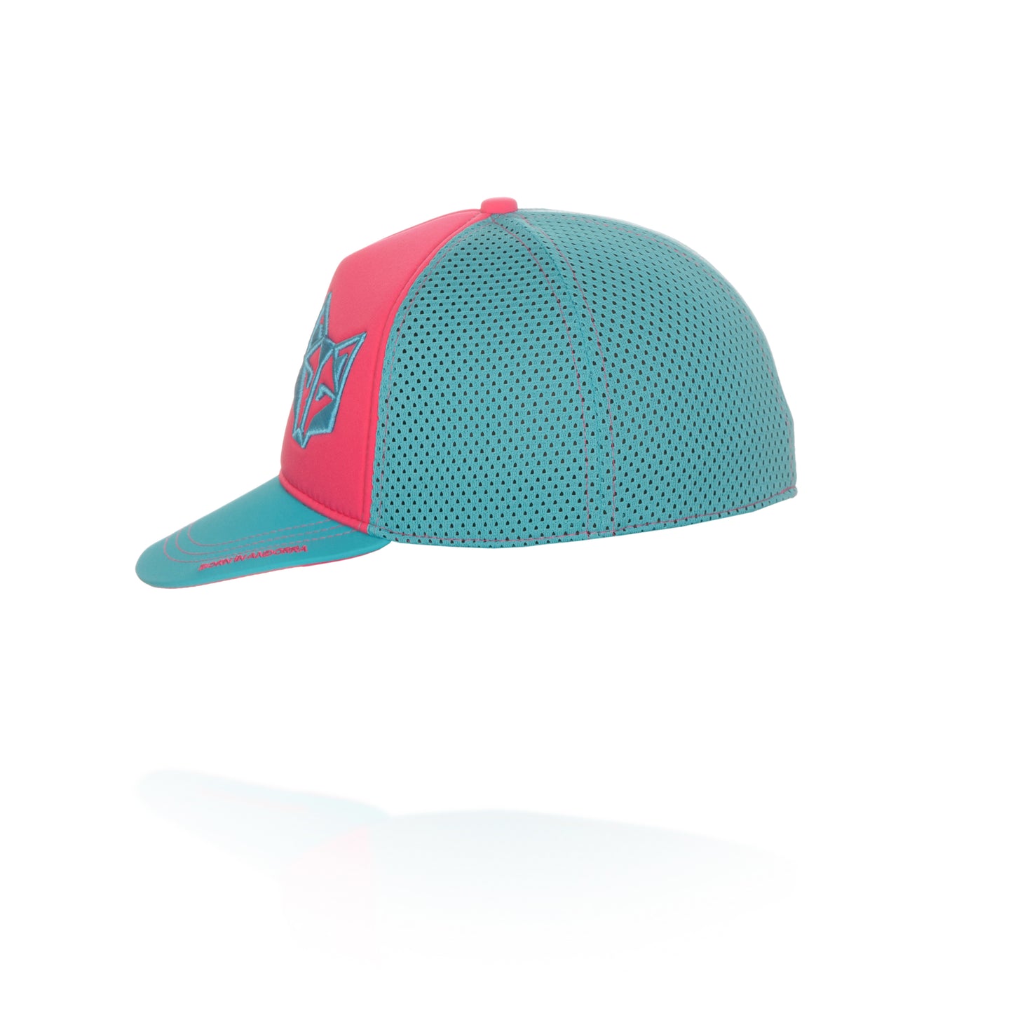 Snapback Cap - Fluo Pink & Light Blue