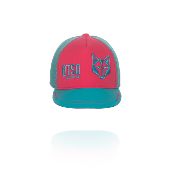 Snapback Cap - Fluo Pink & Light Blue